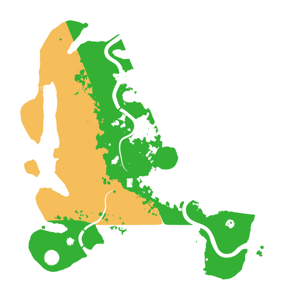 Biome Rust Map: Procedural Map, Size: 3500, Seed: 34725815