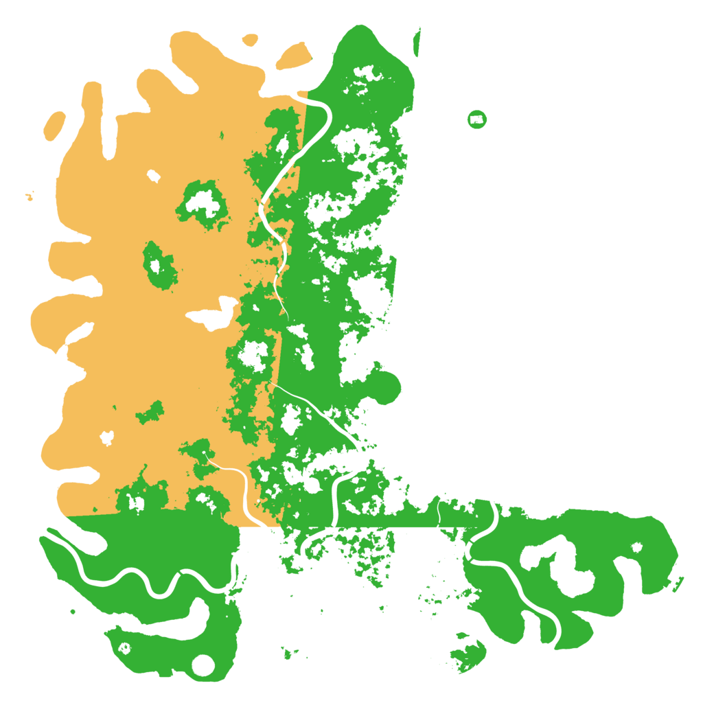 Biome Rust Map: Procedural Map, Size: 6000, Seed: 1911