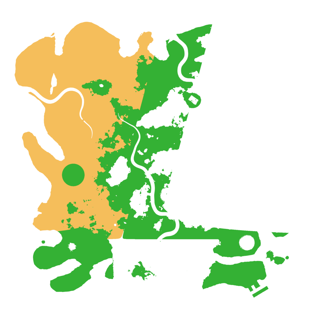 Biome Rust Map: Procedural Map, Size: 3750, Seed: 208458442