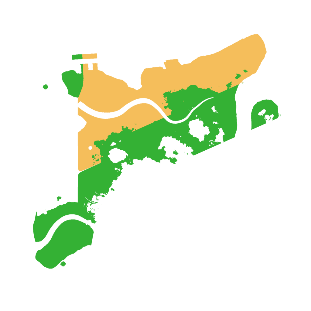Biome Rust Map: Procedural Map, Size: 2500, Seed: 83522414