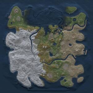 Thumbnail Rust Map: Procedural Map, Size: 4000, Seed: 24642, 16 Monuments