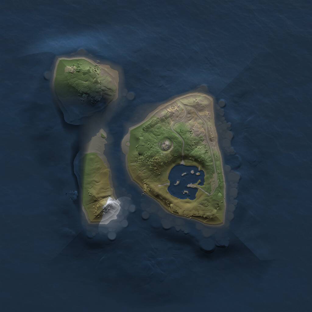 Rust Map: Procedural Map, Size: 1300, Seed: 743512653, 2 Monuments