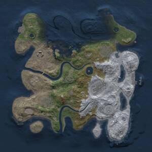 Thumbnail Rust Map: Procedural Map, Size: 3000, Seed: 110882386, 12 Monuments