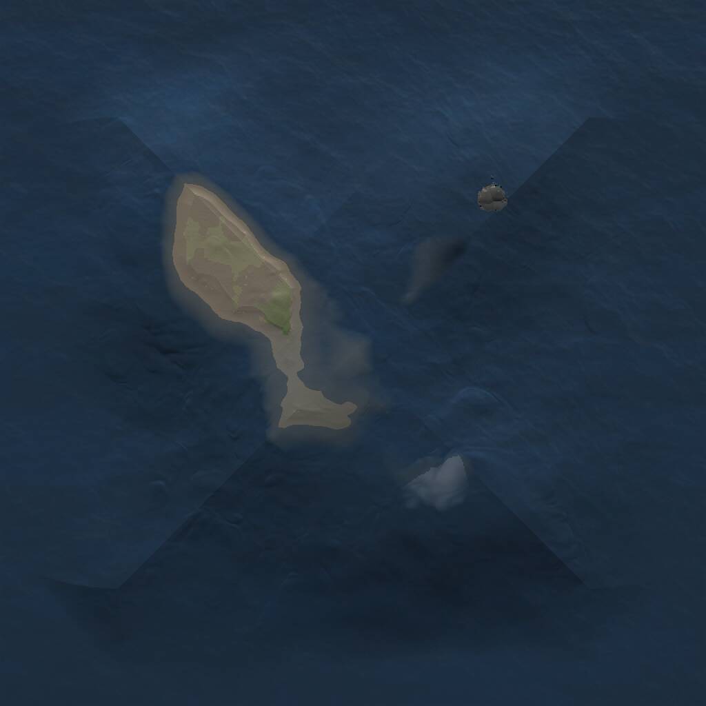 Rust Map: Procedural Map, Size: 1000, Seed: 71129360, 1 Monuments