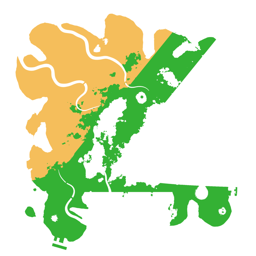 Biome Rust Map: Procedural Map, Size: 3500, Seed: 1458197426