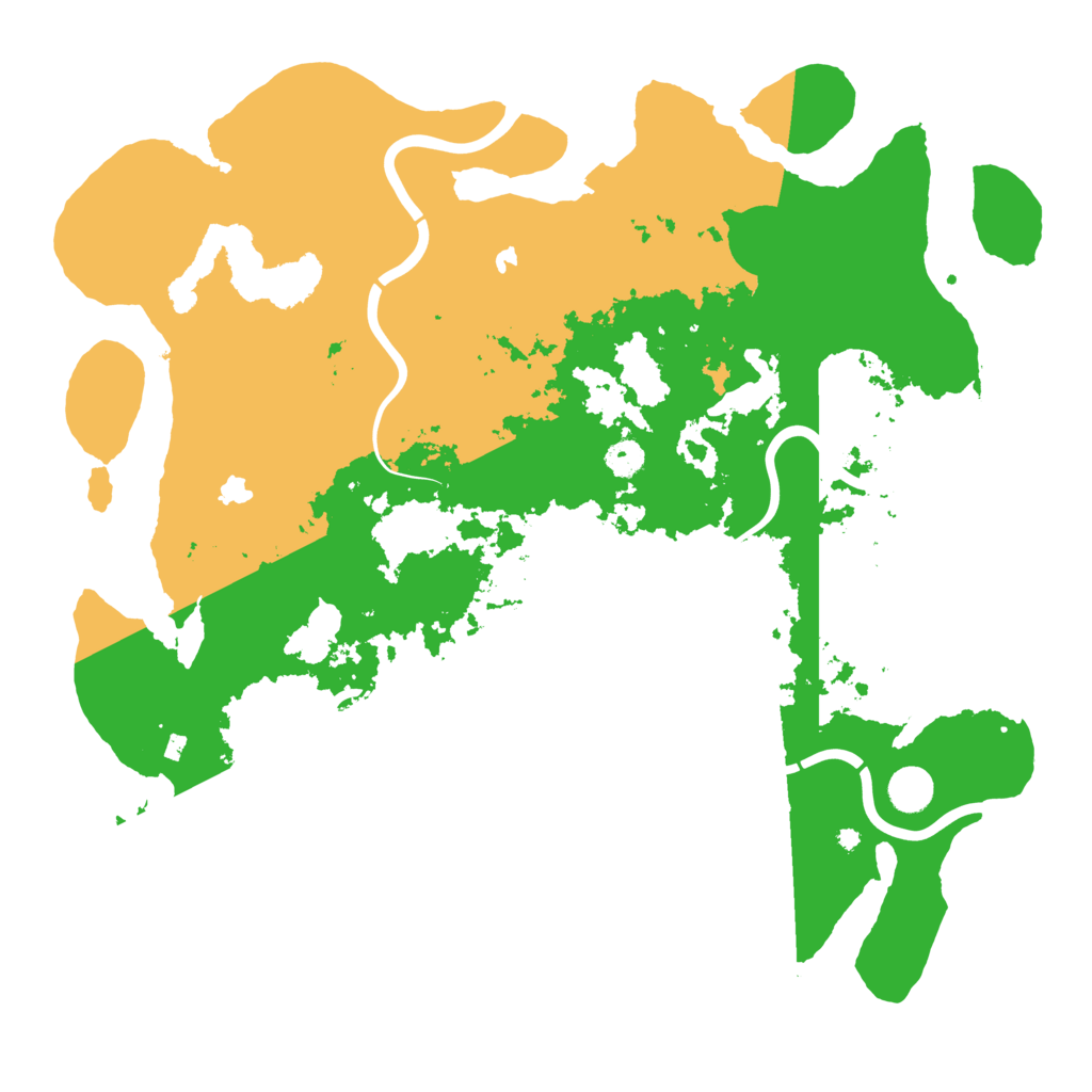 Biome Rust Map: Procedural Map, Size: 4500, Seed: 491582590
