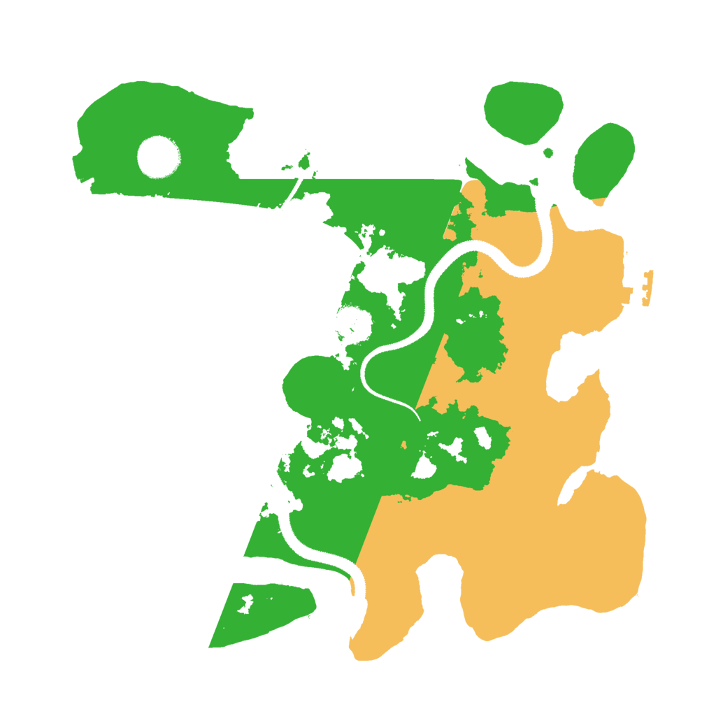 Biome Rust Map: Procedural Map, Size: 3000, Seed: 992077664