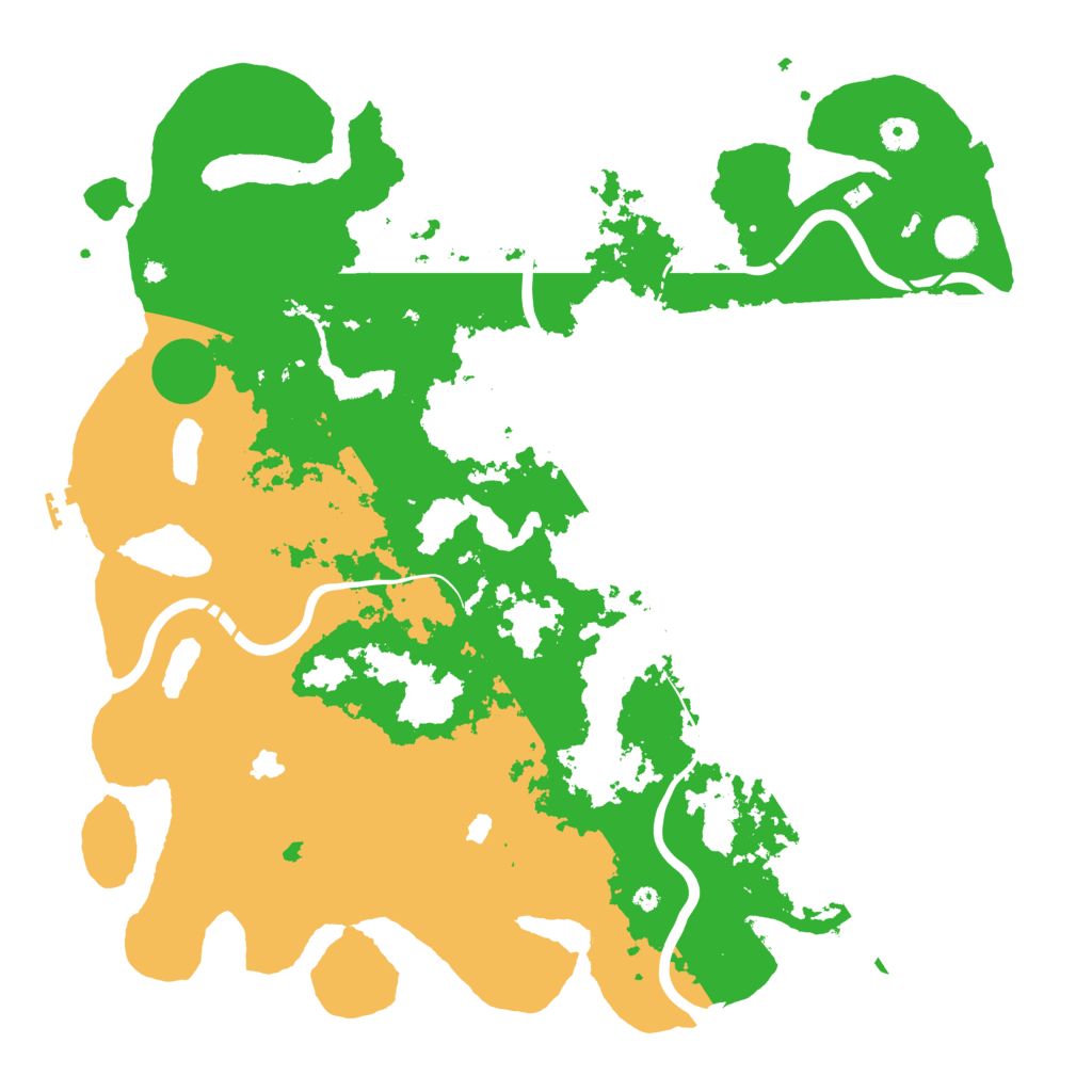 Biome Rust Map: Procedural Map, Size: 4500, Seed: 591584888