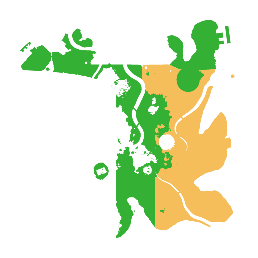 Biome Rust Map: Procedural Map, Size: 3000, Seed: 26485