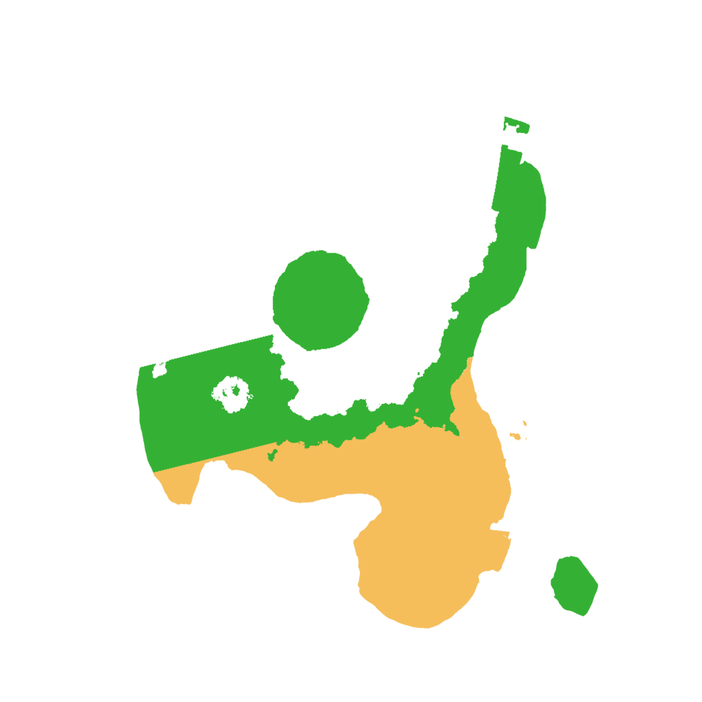 Biome Rust Map: Procedural Map, Size: 2000, Seed: 19427813