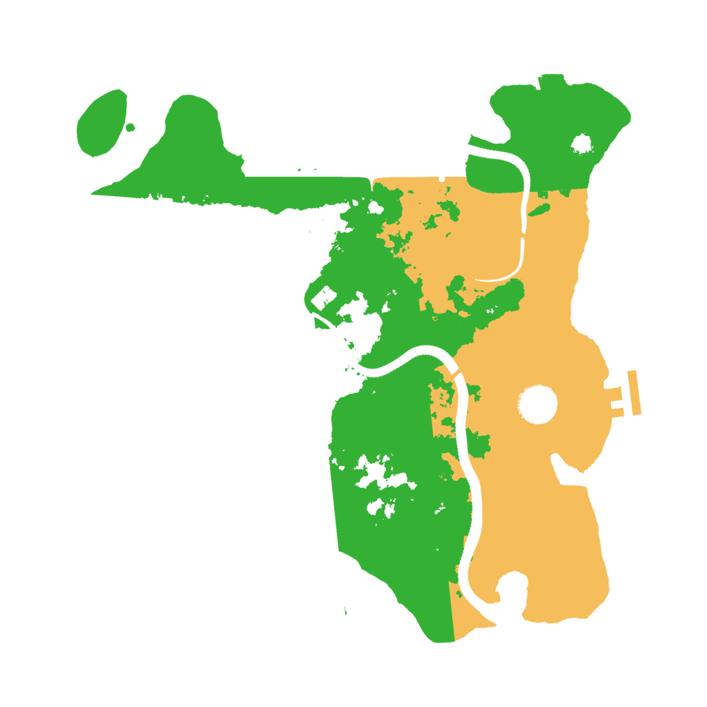 Biome Rust Map: Procedural Map, Size: 3200, Seed: 72718