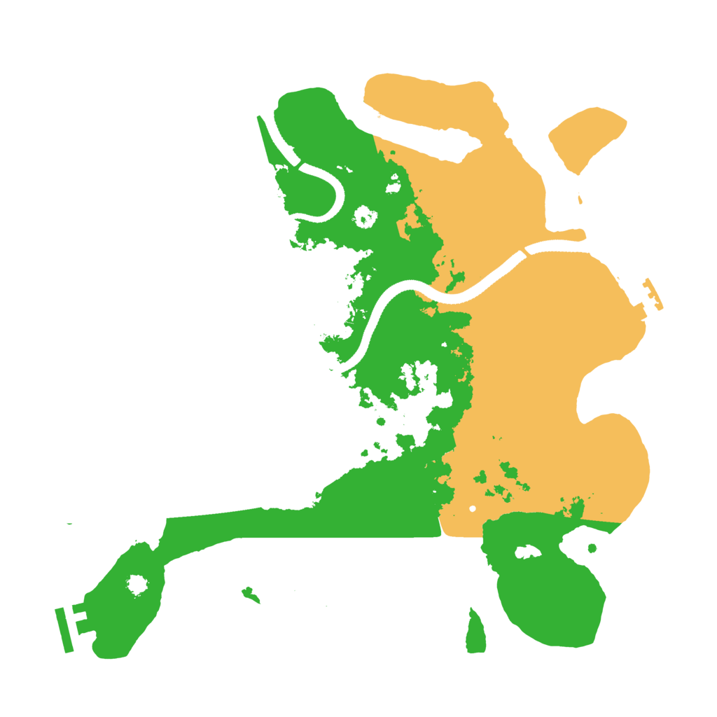 Biome Rust Map: Procedural Map, Size: 3200, Seed: 859484914