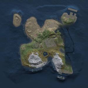 Thumbnail Rust Map: Procedural Map, Size: 1900, Seed: 77722, 5 Monuments