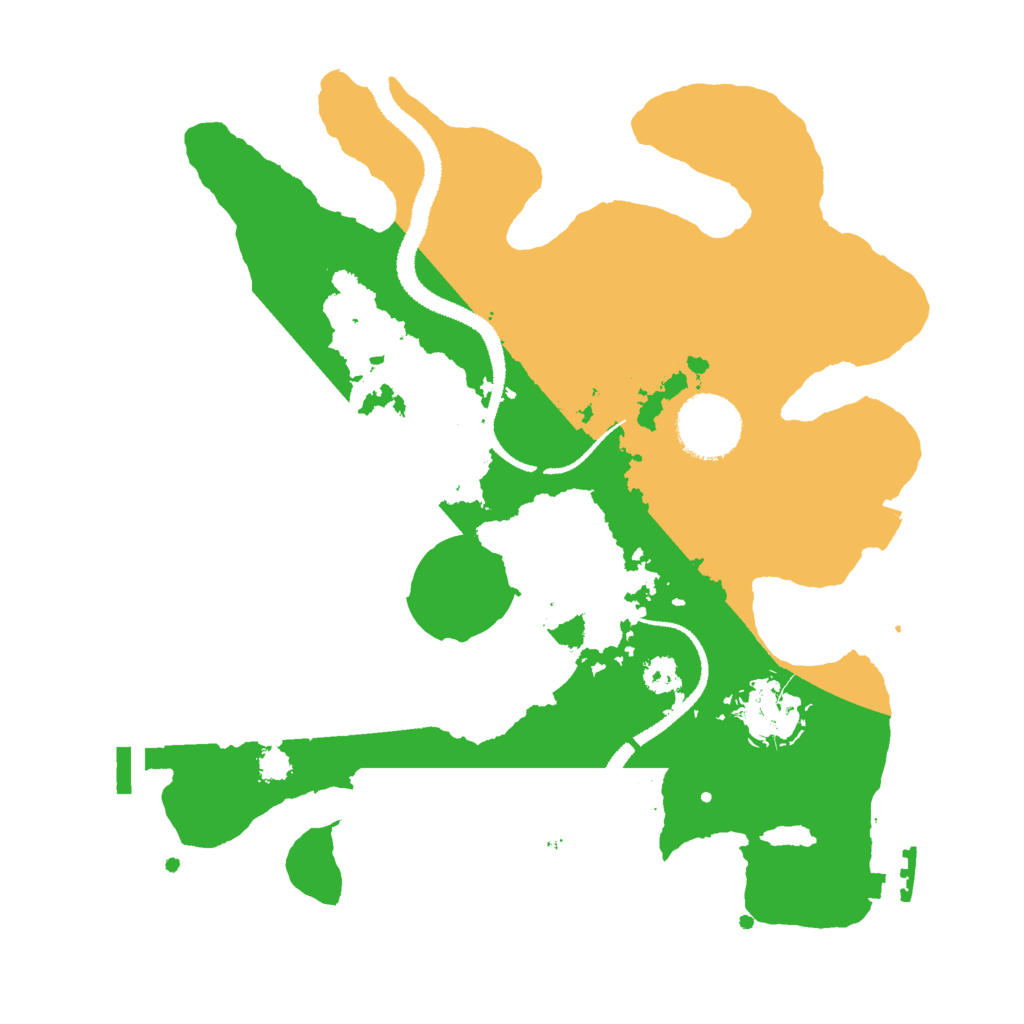 Biome Rust Map: Procedural Map, Size: 2800, Seed: 29704