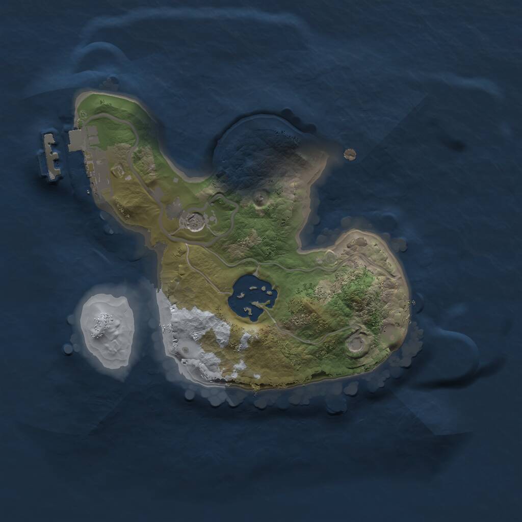 Rust Map: Procedural Map, Size: 1750, Seed: 569611218, 4 Monuments