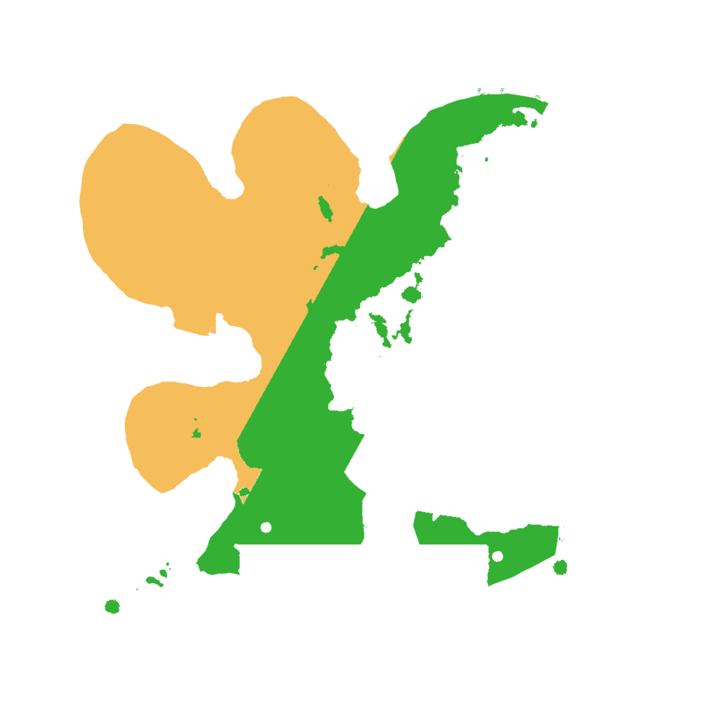 Biome Rust Map: Procedural Map, Size: 2000, Seed: 126889642