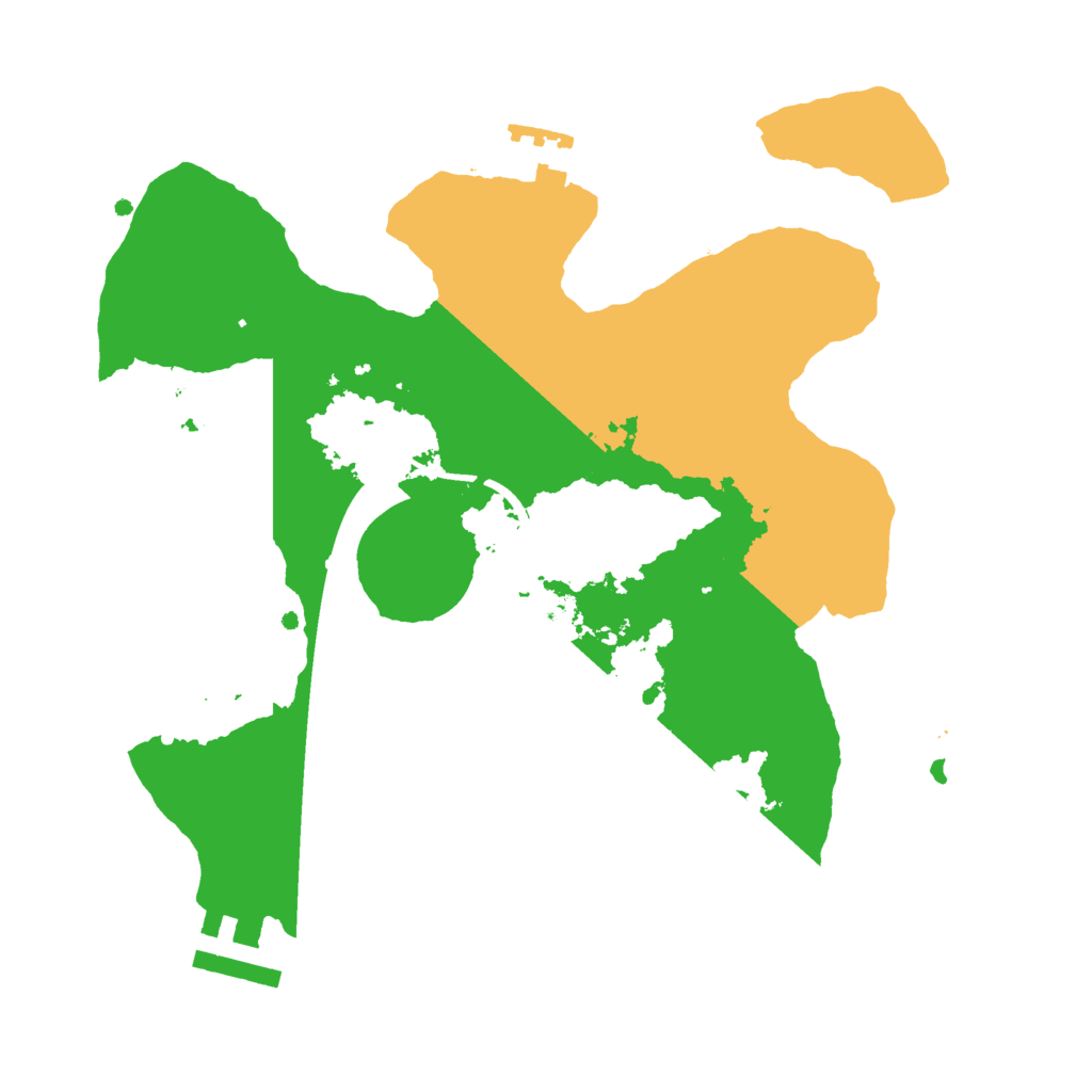 Biome Rust Map: Procedural Map, Size: 2500, Seed: 29931