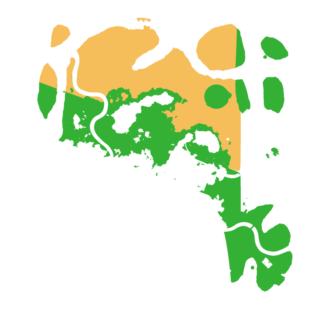 Biome Rust Map: Procedural Map, Size: 3500, Seed: 1486177748