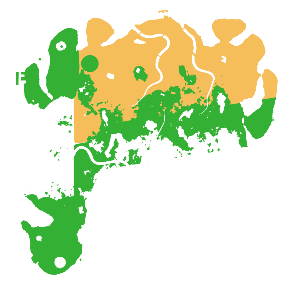 Biome Rust Map: Procedural Map, Size: 4600, Seed: 300754315
