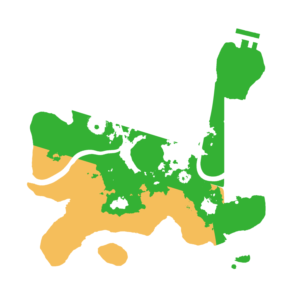 Biome Rust Map: Procedural Map, Size: 2500, Seed: 795271889