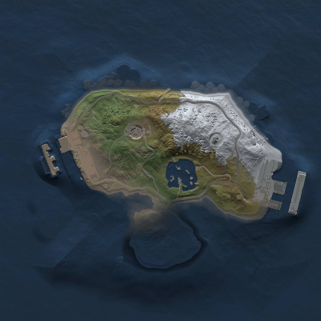 Rust Map: Procedural Map, Size: 1500, Seed: 653536121, 5 Monuments