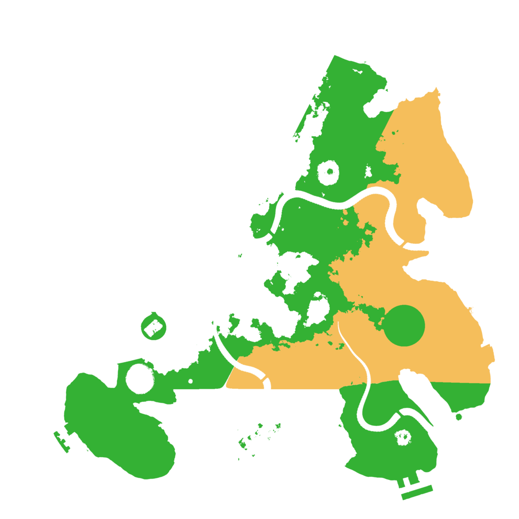 Biome Rust Map: Procedural Map, Size: 3300, Seed: 98500
