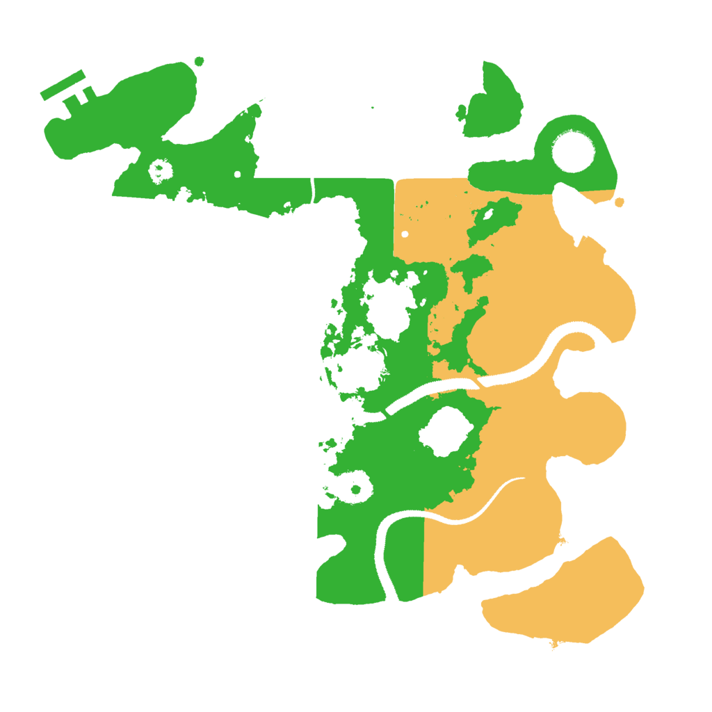Biome Rust Map: Procedural Map, Size: 3000, Seed: 61117