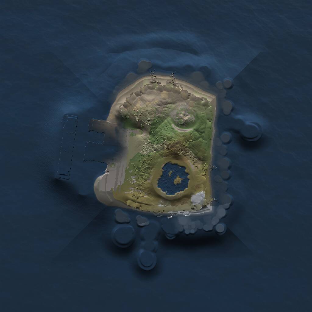 Rust Map: Procedural Map, Size: 1000, Seed: 984824068, 2 Monuments