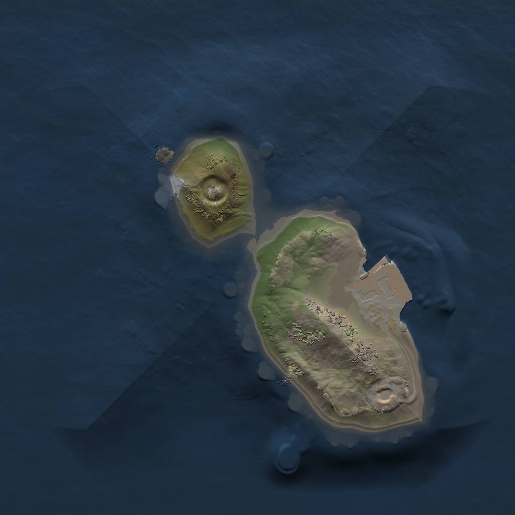 Rust Map: Procedural Map, Size: 1200, Seed: 618981875, 1 Monuments