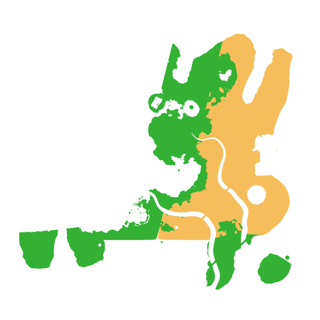 Biome Rust Map: Procedural Map, Size: 3000, Seed: 283059644