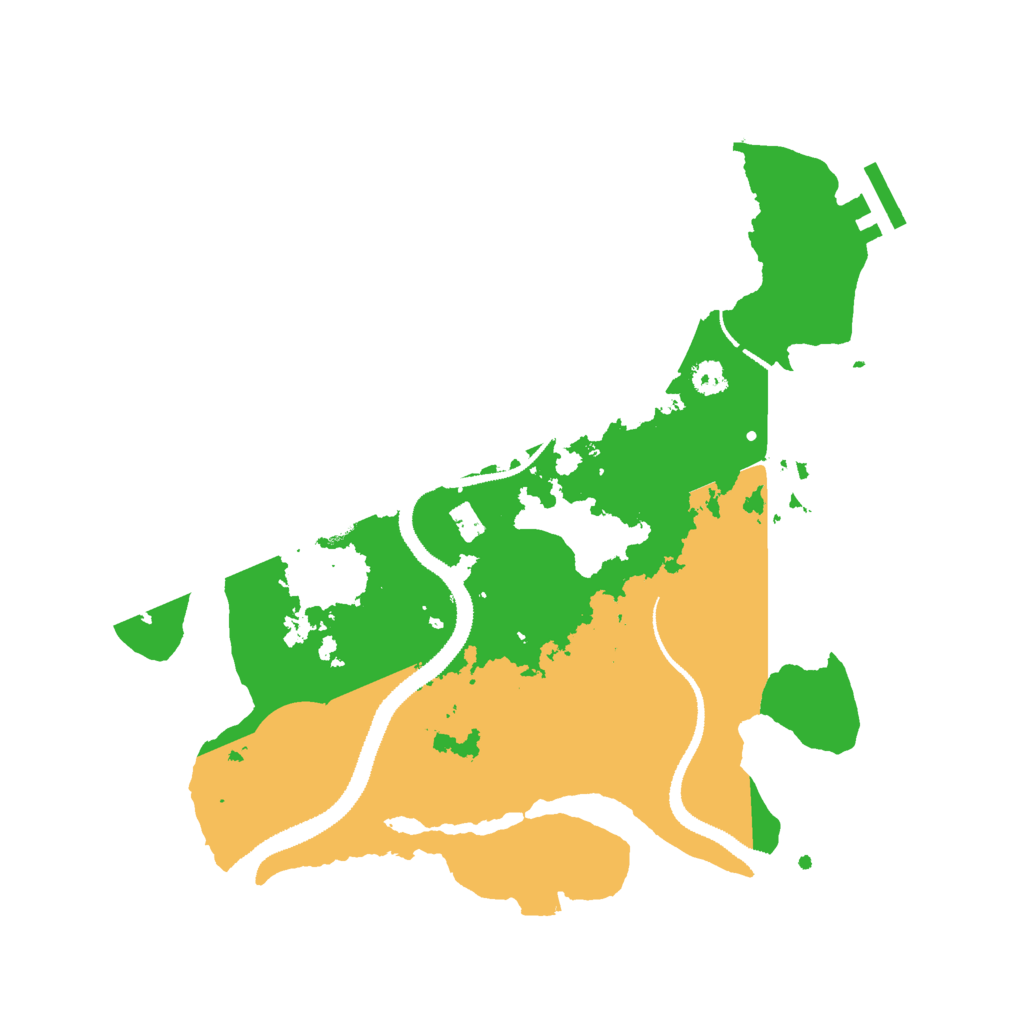 Biome Rust Map: Procedural Map, Size: 3000, Seed: 24598