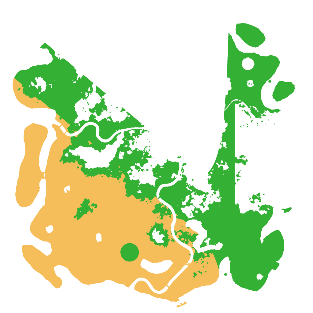 Biome Rust Map: Procedural Map, Size: 4500, Seed: 246210516