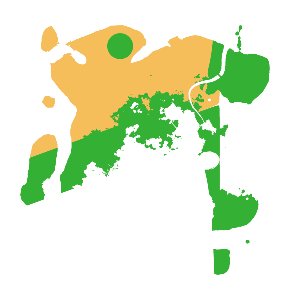 Biome Rust Map: Procedural Map, Size: 3000, Seed: 1236895