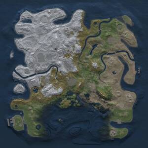 Thumbnail Rust Map: Procedural Map, Size: 4250, Seed: 1442630380, 16 Monuments