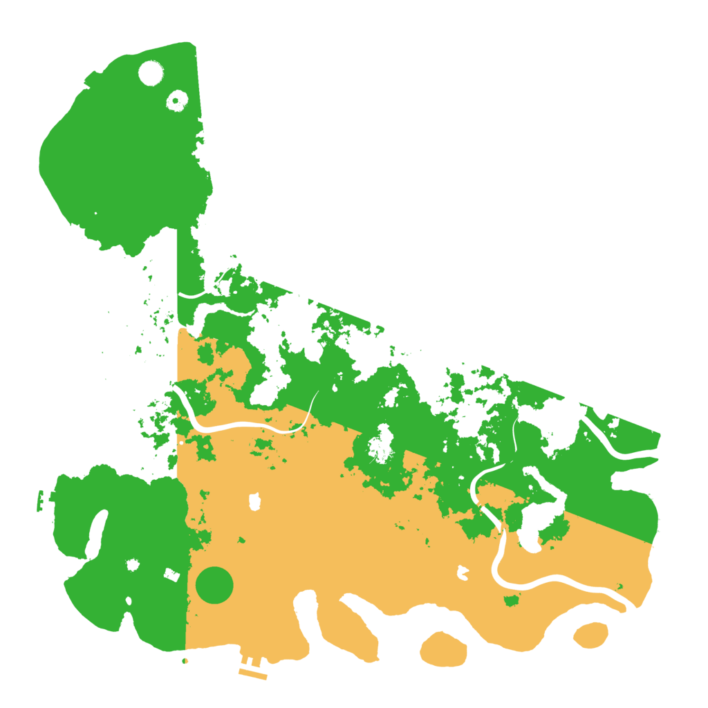 Biome Rust Map: Procedural Map, Size: 5000, Seed: 15457100