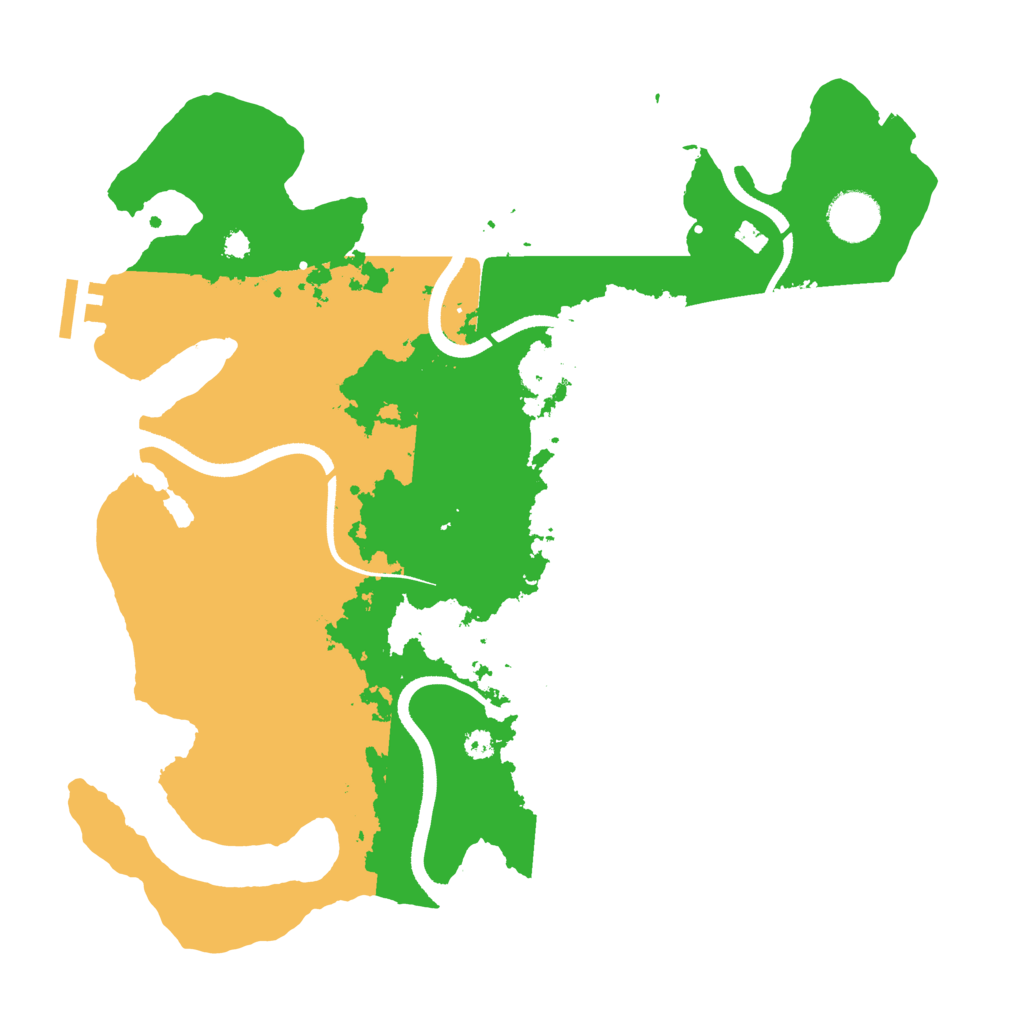 Biome Rust Map: Procedural Map, Size: 3500, Seed: 2076926881