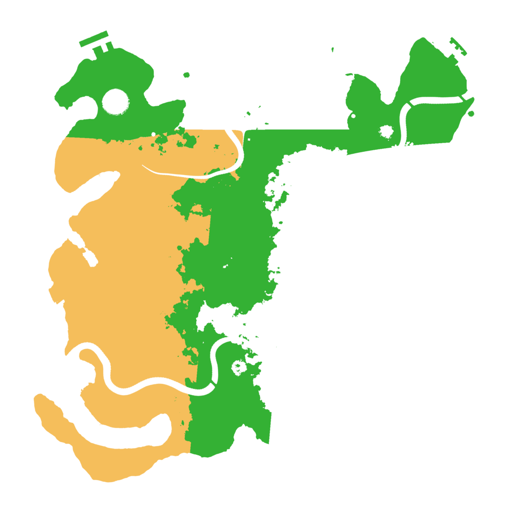 Biome Rust Map: Procedural Map, Size: 3500, Seed: 2076926881