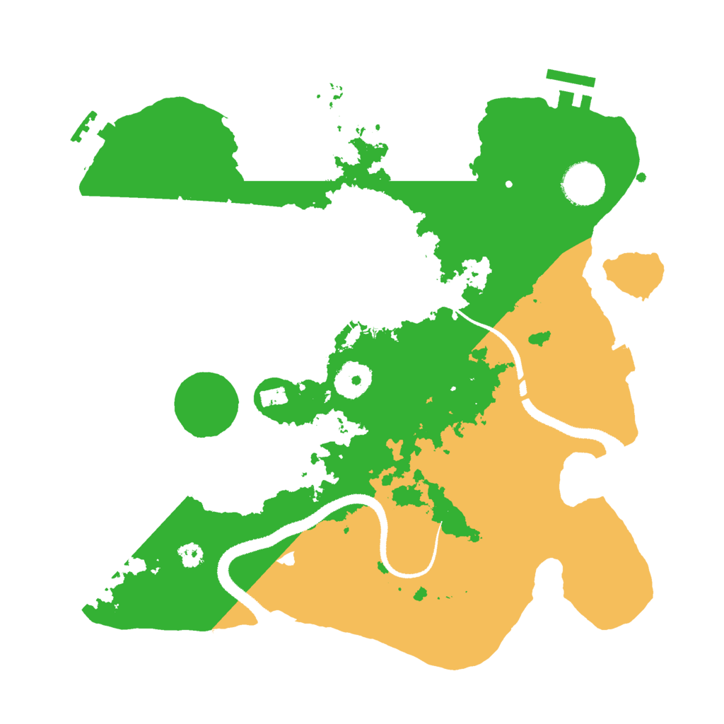 Biome Rust Map: Procedural Map, Size: 3000, Seed: 98762123