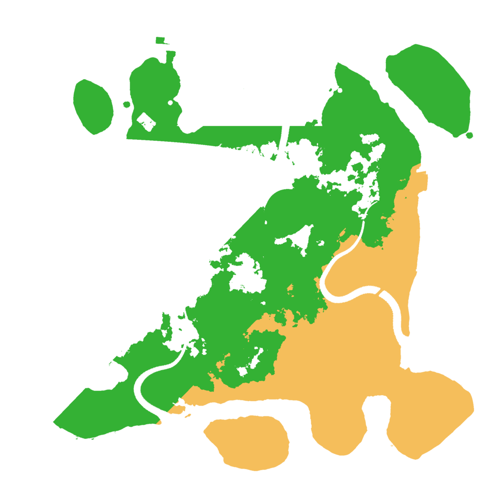 Biome Rust Map: Procedural Map, Size: 3000, Seed: 612648874