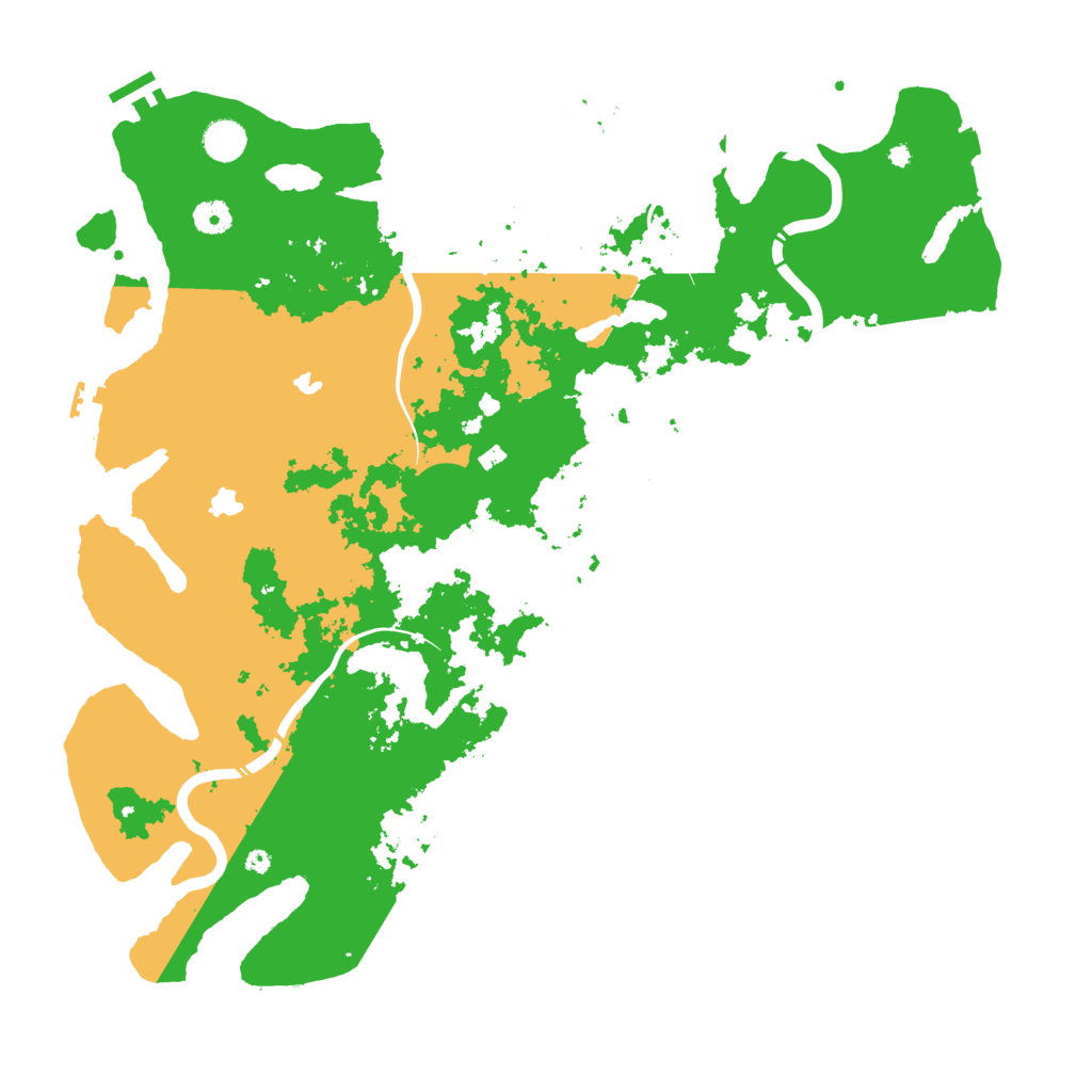 Biome Rust Map: Procedural Map, Size: 4500, Seed: 58489
