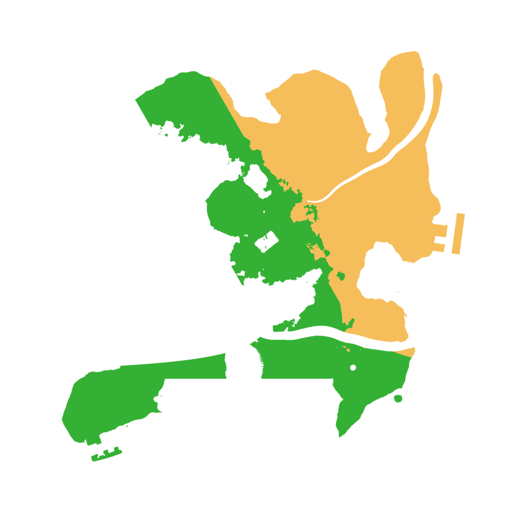 Biome Rust Map: Procedural Map, Size: 2500, Seed: 1636616117