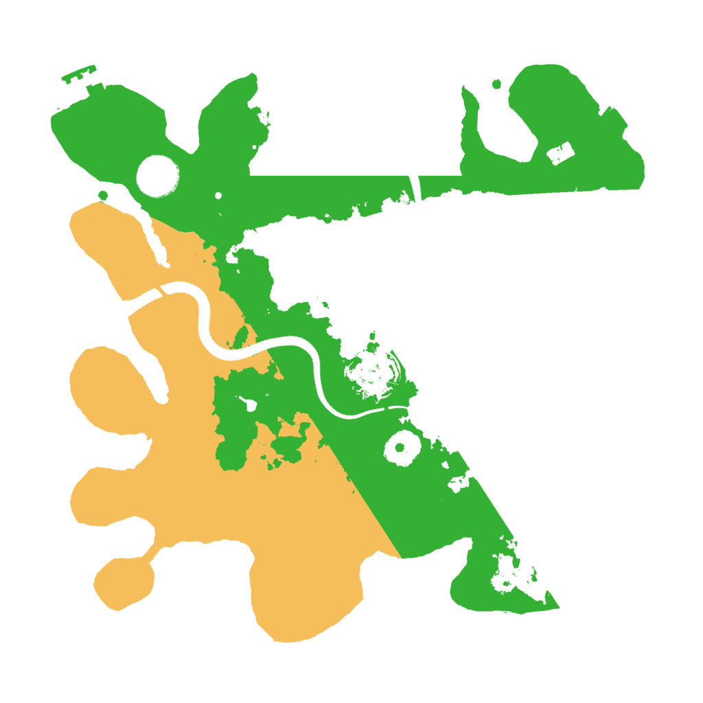 Biome Rust Map: Procedural Map, Size: 3000, Seed: 46217299
