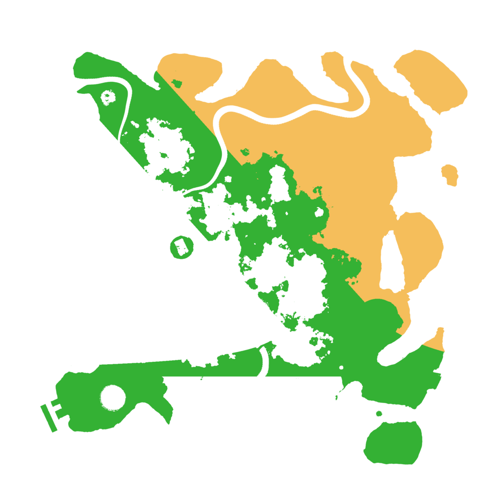 Biome Rust Map: Procedural Map, Size: 3500, Seed: 268993553