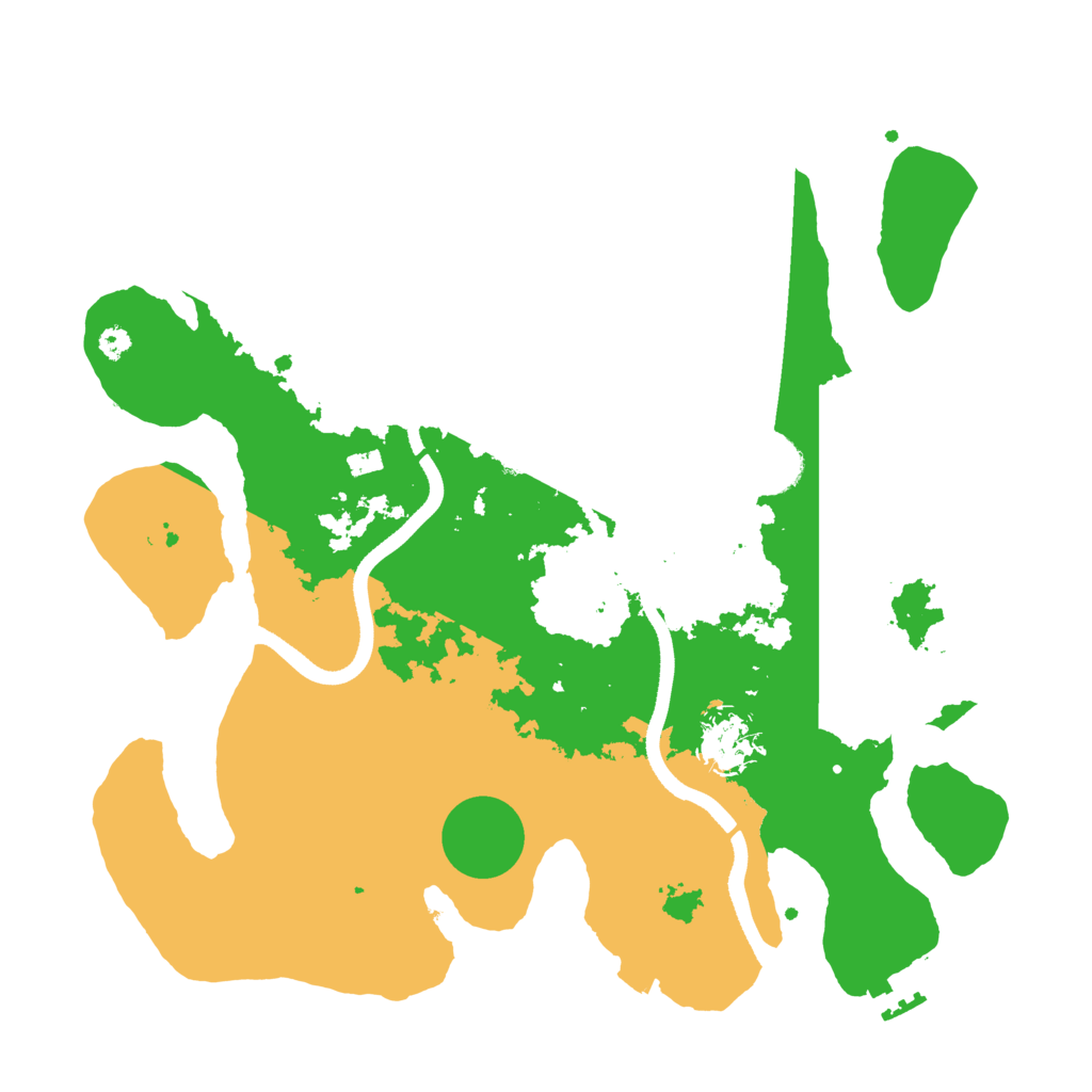 Biome Rust Map: Procedural Map, Size: 3500, Seed: 96587410
