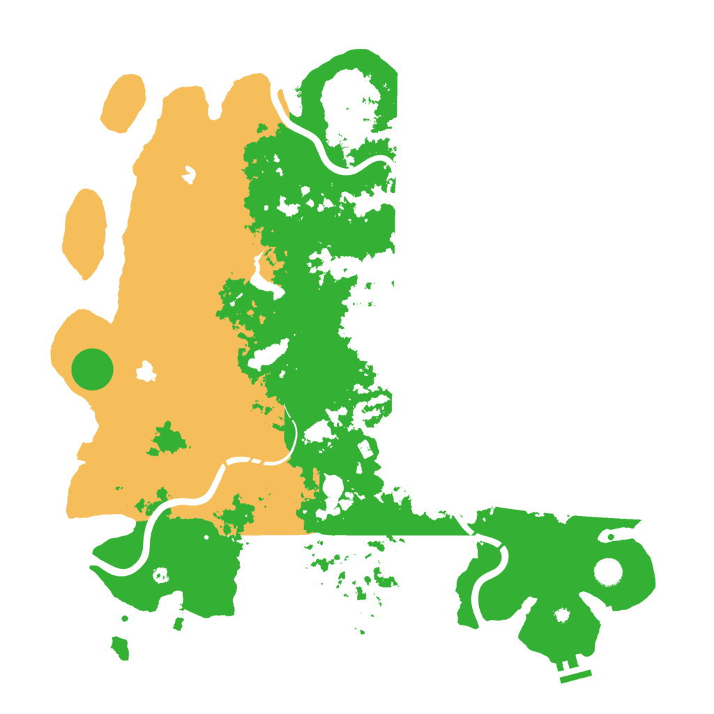 Biome Rust Map: Procedural Map, Size: 4500, Seed: 87474646