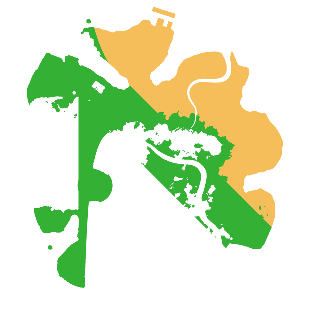 Biome Rust Map: Procedural Map, Size: 2700, Seed: 2043198055