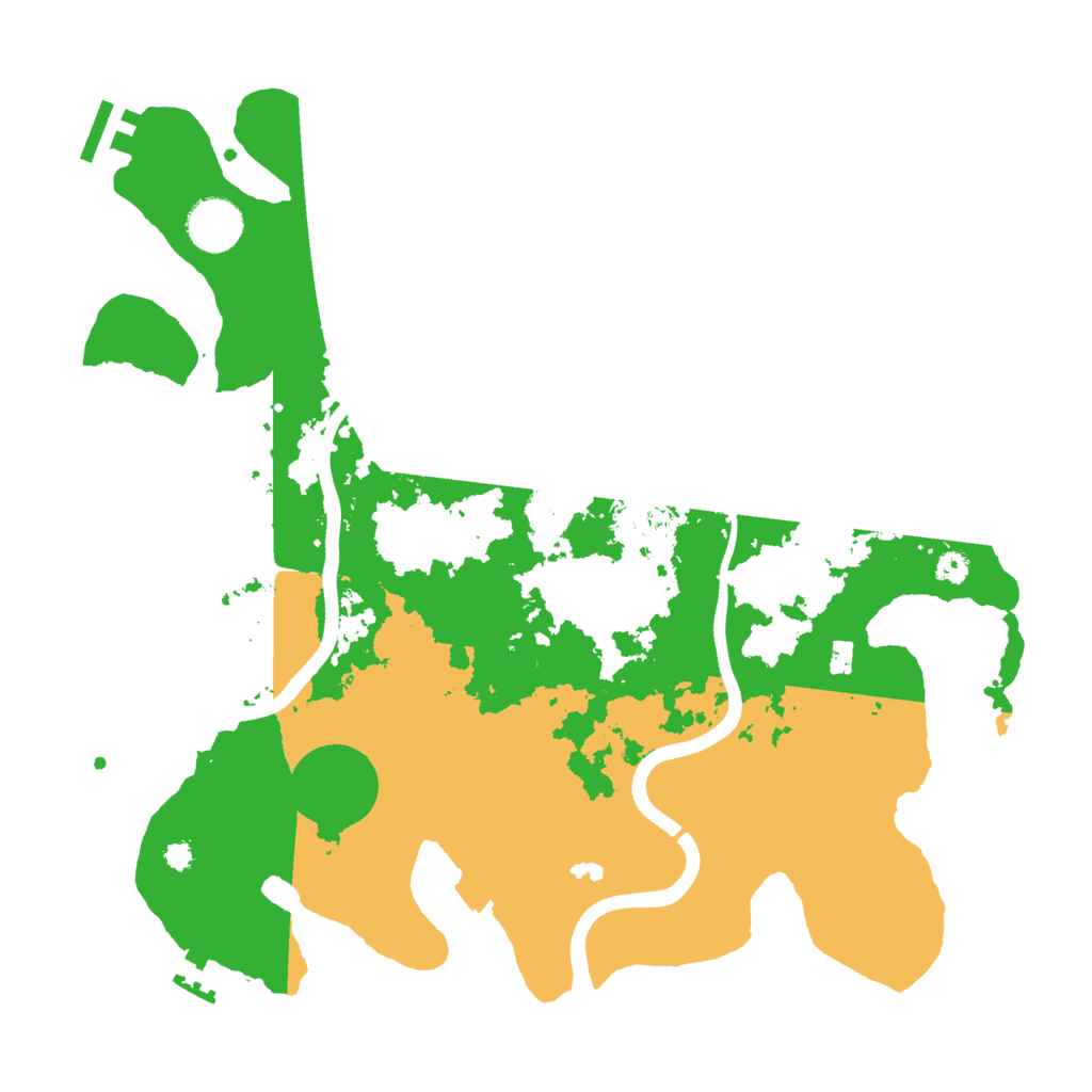 Biome Rust Map: Procedural Map, Size: 3500, Seed: 82136