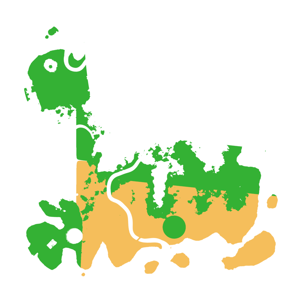 Biome Rust Map: Procedural Map, Size: 3500, Seed: 2020055656