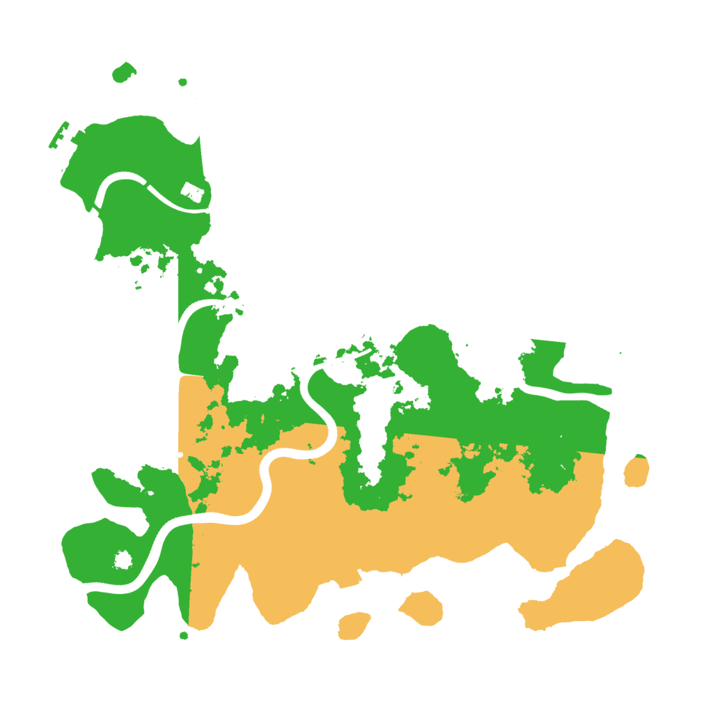 Biome Rust Map: Procedural Map, Size: 3500, Seed: 2020055656
