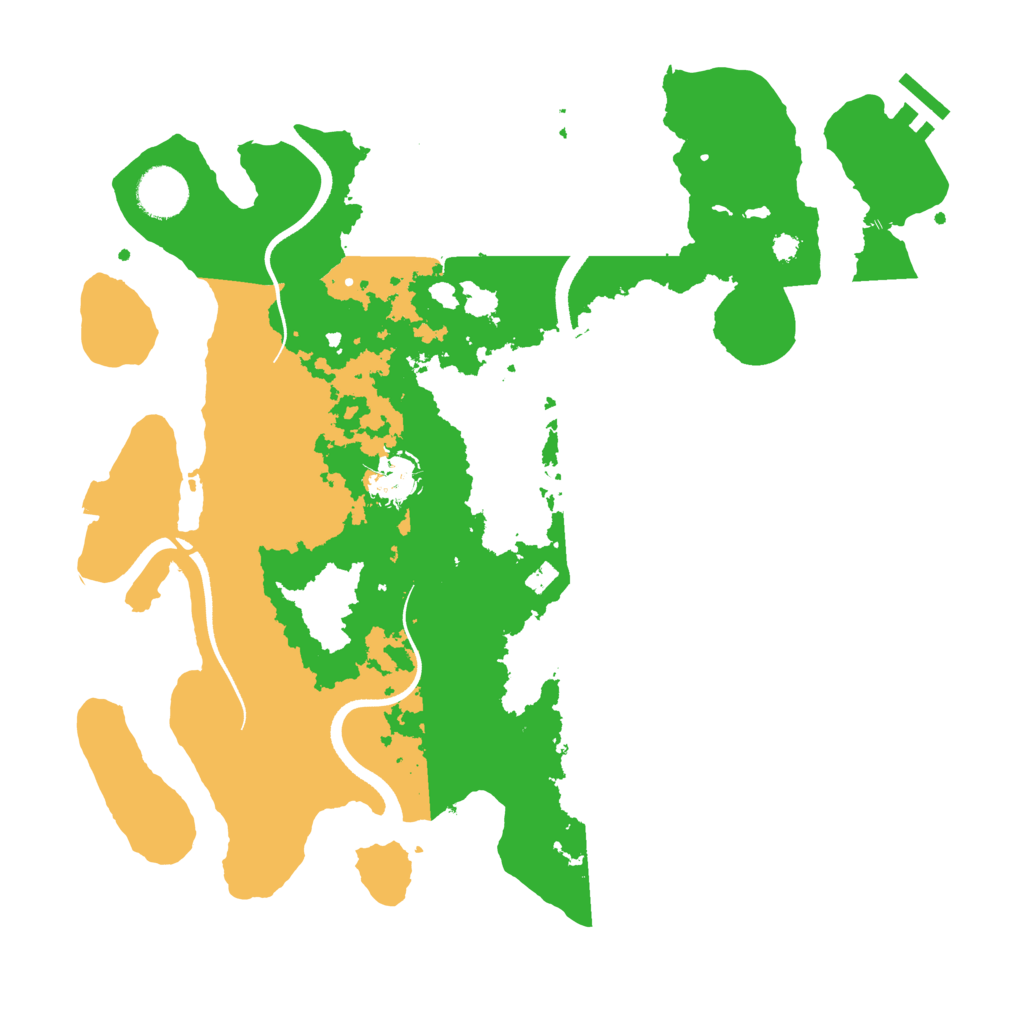 Biome Rust Map: Procedural Map, Size: 3500, Seed: 1745915697